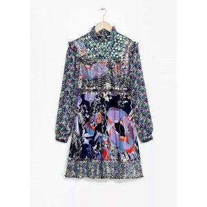 & Other Stories Ditsy Floral Embellished Dress